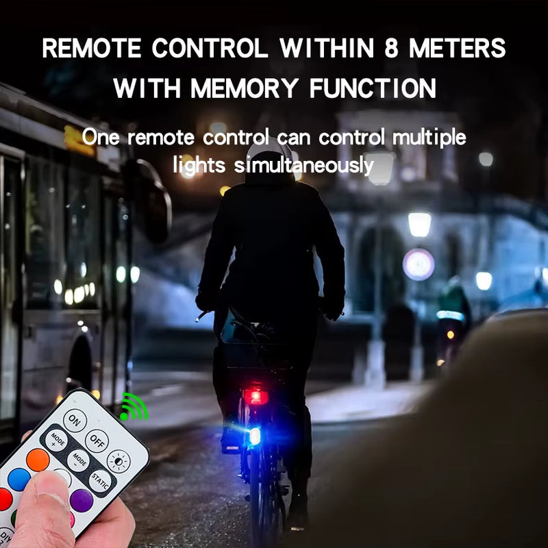 2/4/6Pcs Wireless Remote Control LED Strobe Light for Car Auto Motorcycle Bike Drone Scooter Anti-Collision Warning Lamp Flash